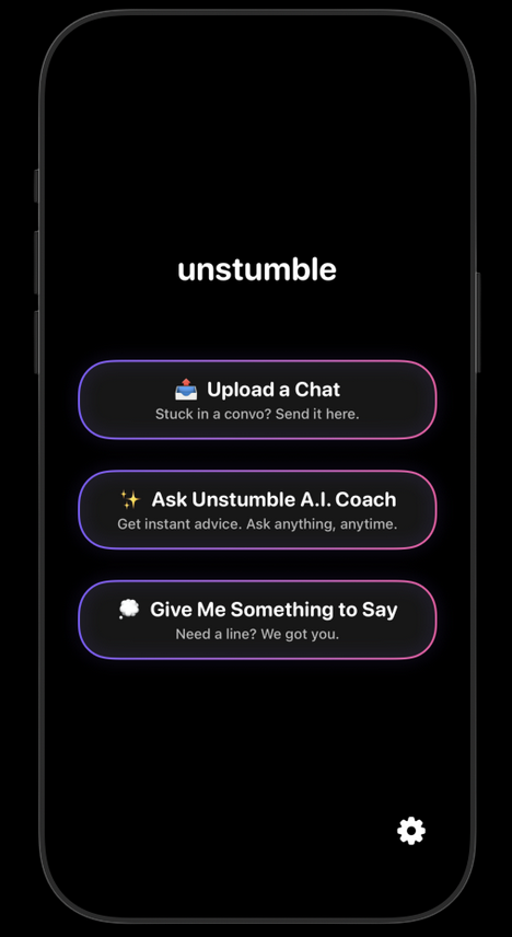 Unstumble App Screenshot